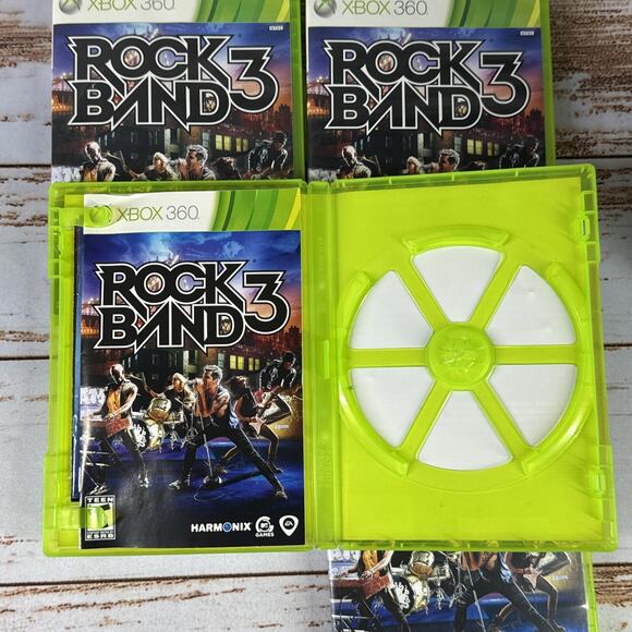 4x Rock Band 3 (Xbox 360, 2010) – Case & Manual Only, No Game Discs - Picture 3 of 7